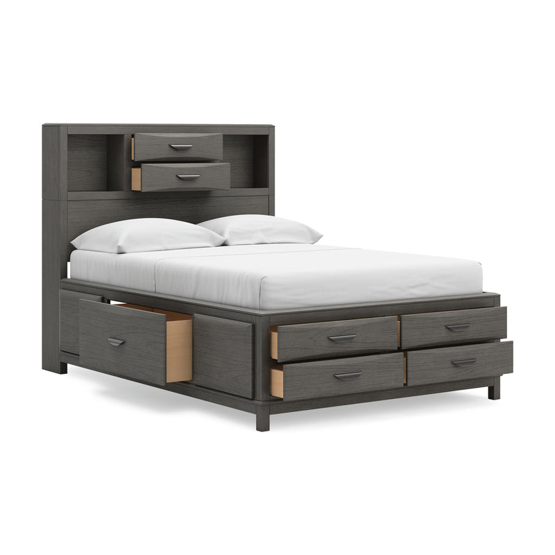 Mazing Gray Full Storage Bed - PCB478B2