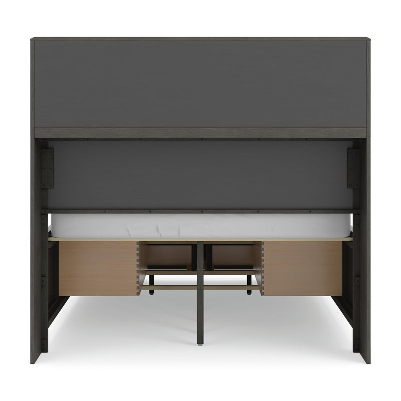 Mazing Gray Full Storage Bed - PCB478B2