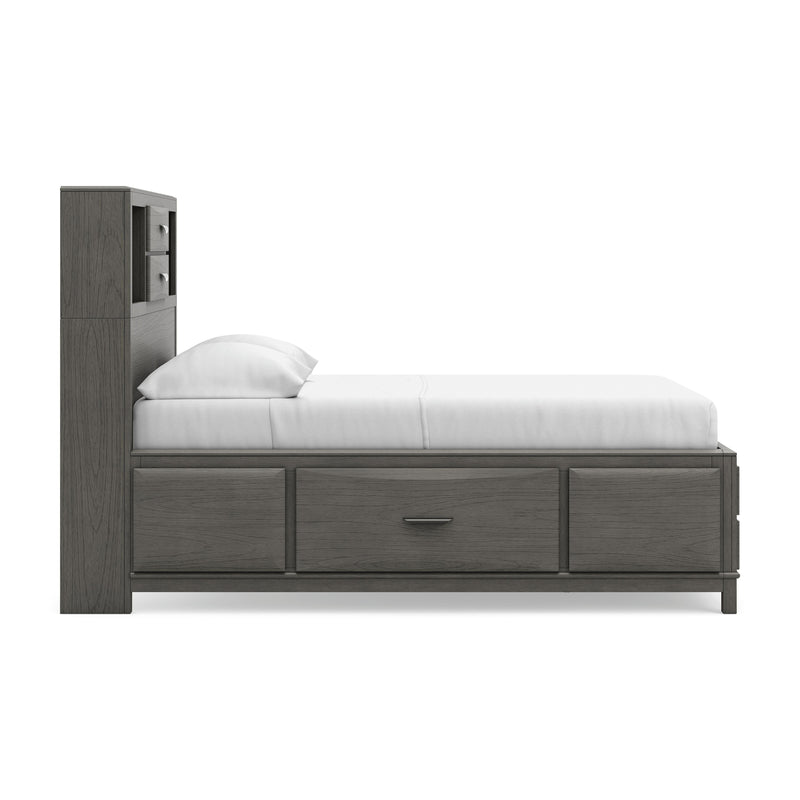 Mazing Gray Full Storage Bed - PCB478B2