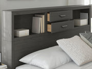 Mazing Gray King Storage Bed - PCB478B6