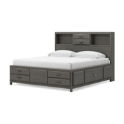Mazing Gray King Storage Bed - PCB478B6