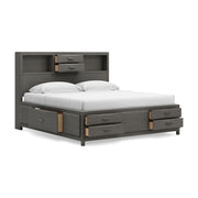 Mazing Gray King Storage Bed - PCB478B6