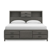 Mazing Gray King Storage Bed - PCB478B6