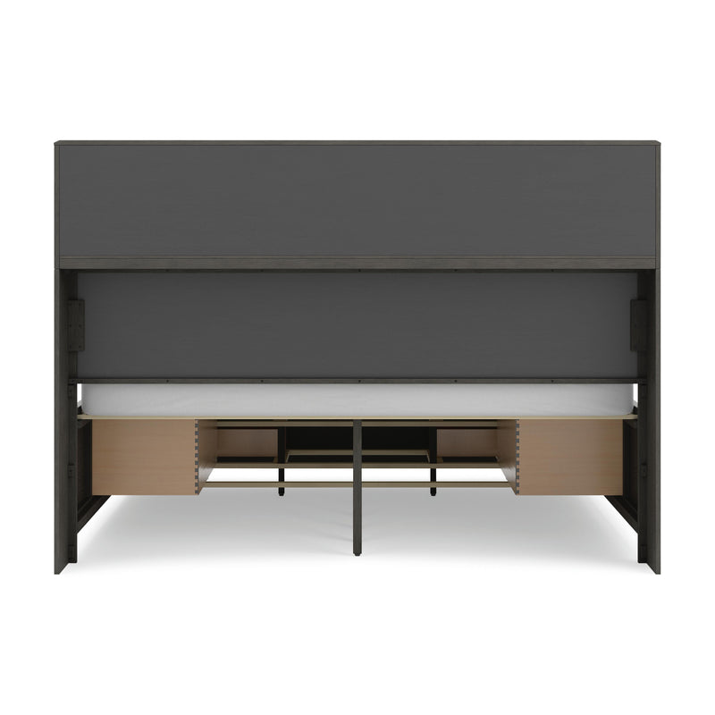 Mazing Gray King Storage Bed - PCB478B6