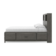 Mazing Gray King Storage Bed - PCB478B6