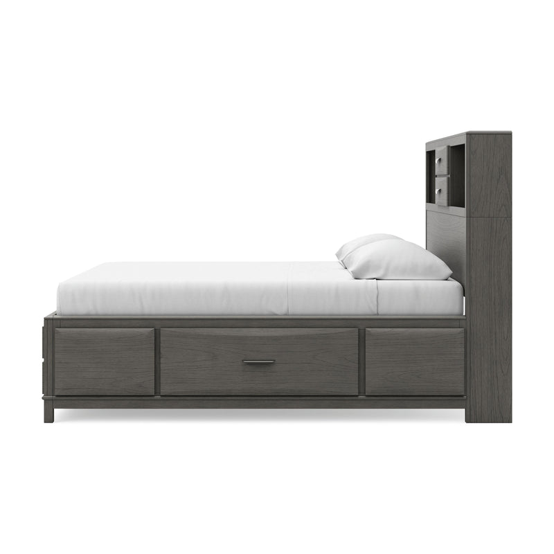 Mazing Gray King Storage Bed - PCB478B6