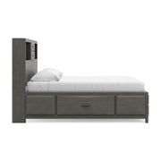 Mazing Gray King Storage Bed - PCB478B6