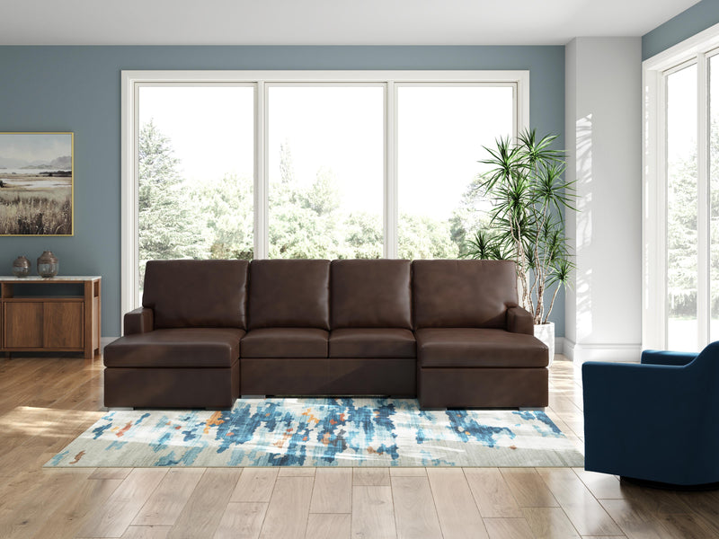 McDowlan Coffee 3-Piece Sectional with Double Chaise - PC48504S3
