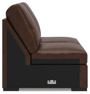 McDowlan Coffee Armless Loveseat - PC4850434