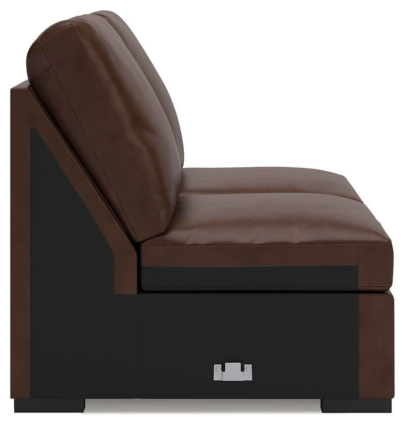 McDowlan Coffee Armless Loveseat - PC4850434