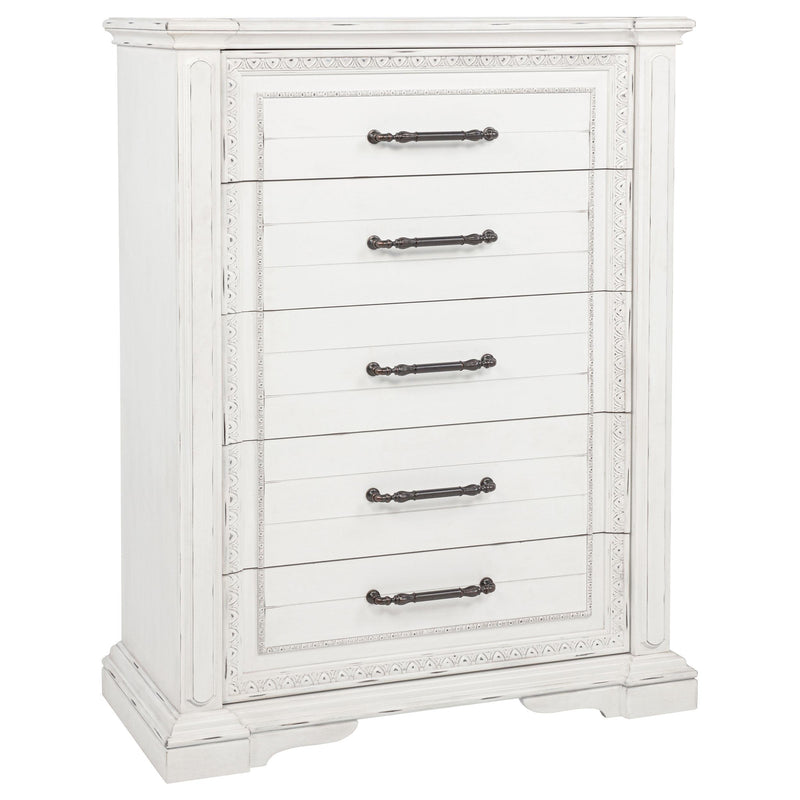 McKinney 5-drawer Bedroom Chest of Drawers Vintage White - 215875