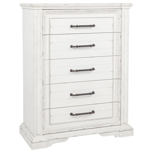 McKinney 5-drawer Bedroom Chest of Drawers Vintage White - 215875
