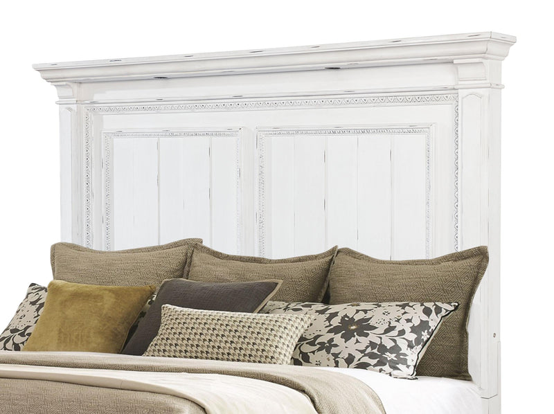 McKinney Eastern King LED Light Panel Bed Vintage White - 215871KE