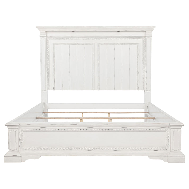 McKinney Queen LED Light Panel Bed Vintage White - 215871Q