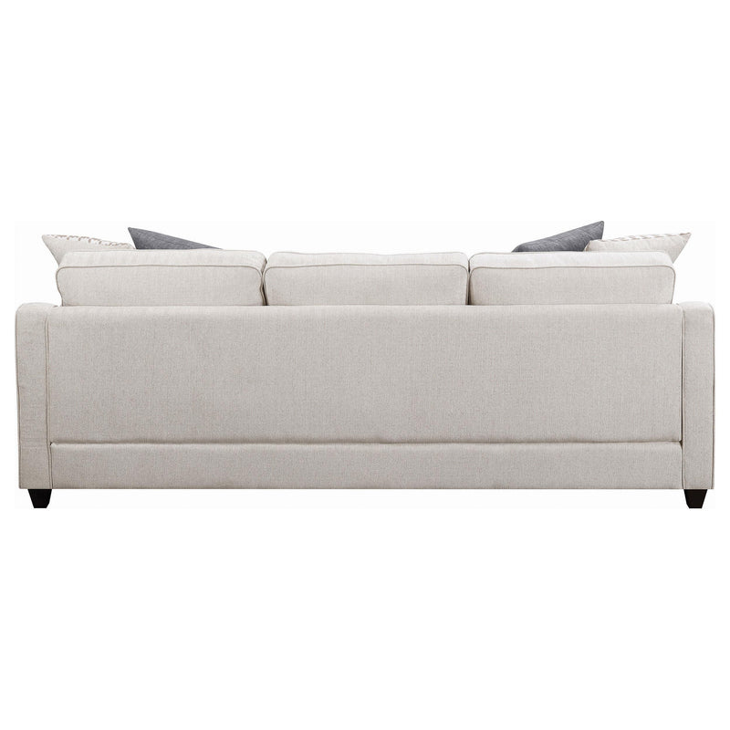 Mcloughlin Upholstered Sloped Arm Sectional Sofa Platinum - 501840