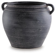 Meadie Distressed Black Vase - A2000790