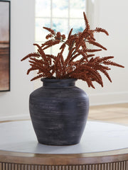 Meadie Distressed Black Vase - A2000791