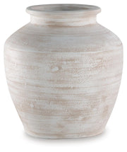 Meadie Distressed White Vase - A2000788