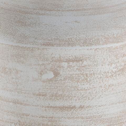 Meadie Distressed White Vase - A2000788