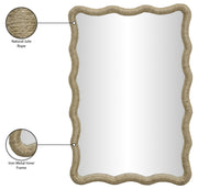 Meadow 24" W x 36" H Jute Rope Frame Mirror in Natural - 66017Natural-M