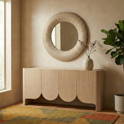 Meadow 36" W x 36" H 36" Jute Rope Frame Mirror in Natural - 66018Natural-M