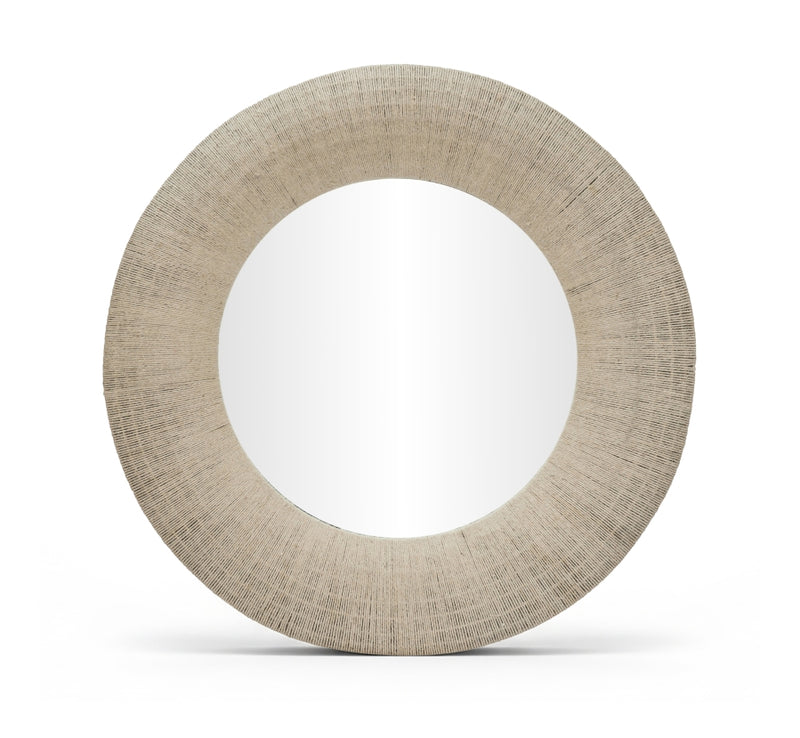 Meadow 36" W x 36" H 36" Jute Rope Frame Mirror in Natural - 66018Natural-M