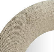 Meadow 36" W x 36" H 36" Jute Rope Frame Mirror in Natural - 66018Natural-M