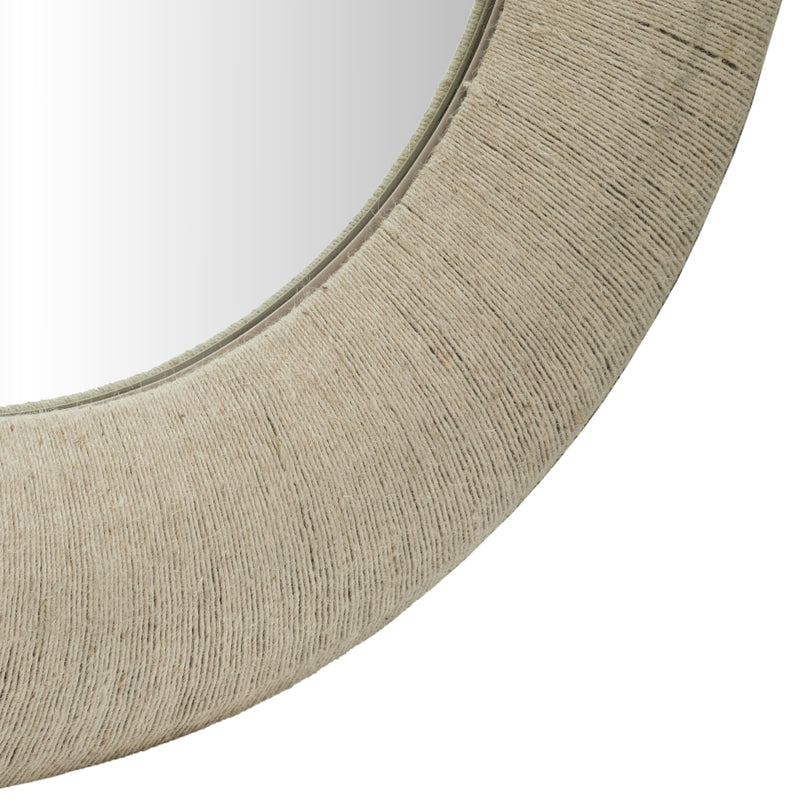 Meadow 48" W x 48" H 48" Jute Rope Frame Mirror in Natural - 66019Natural-M