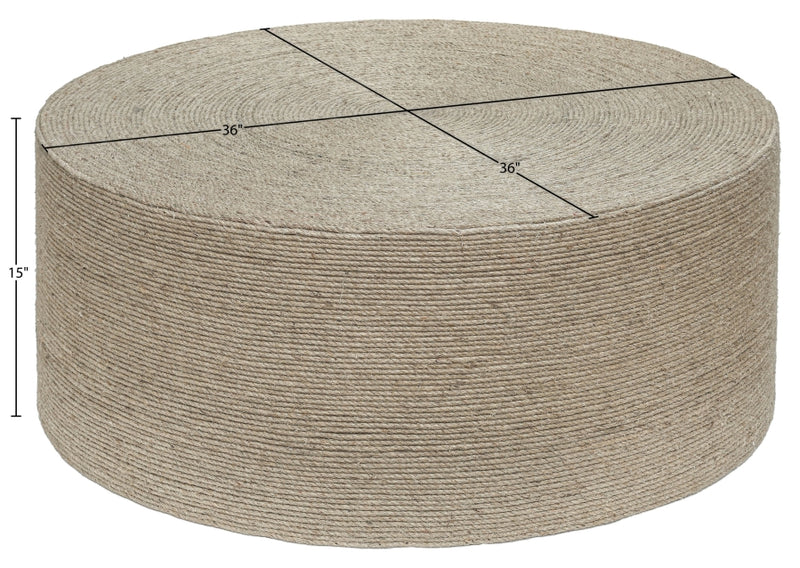 Meadow Jute Coffee Table in Natural - 77003Natural-CT