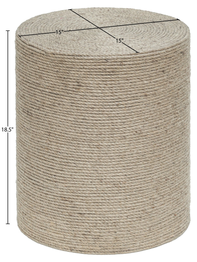 Meadow Jute End Table in Natural - 77003Natural-ET