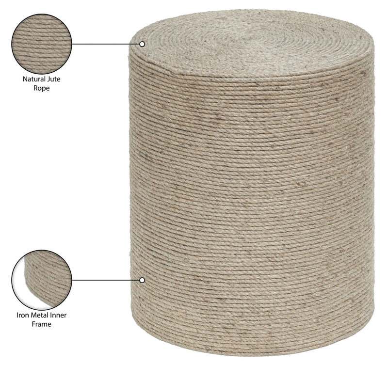 Meadow Jute End Table in Natural - 77003Natural-ET
