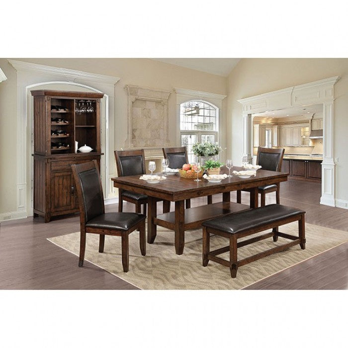 Meagan Brown Cherry/Espresso Dining Table - CM3152T