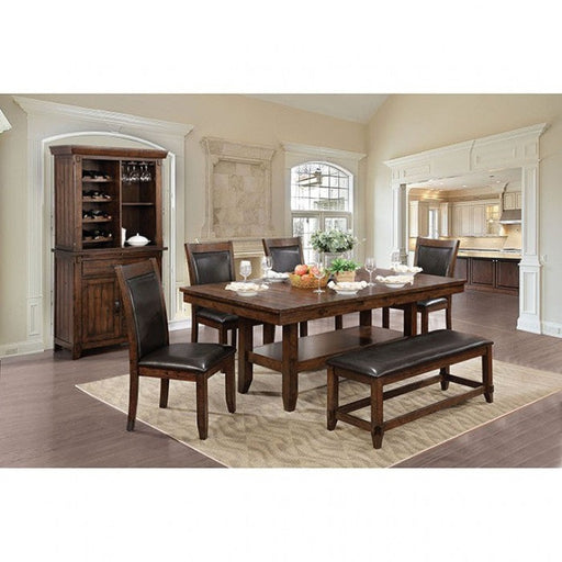 Meagan Brown Cherry/Espresso Dining Table - CM3152T