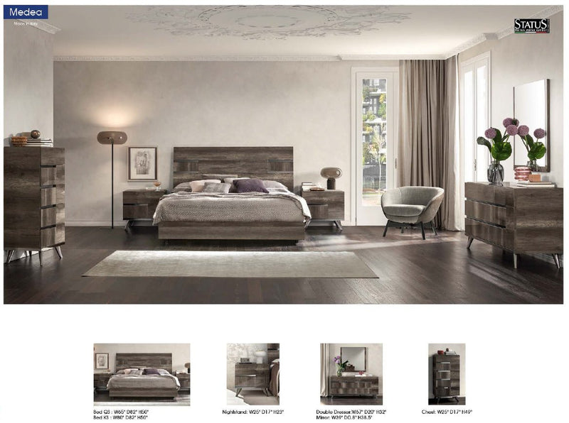Medea Bed Queen - Gate FurnitureQueen Bed