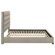 Medley Genuine Leather Eastern King Platform Bed Tan - 315911TANKE