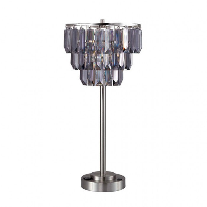 Meg Black/Chrome Table Lamp - L76937T