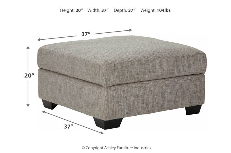 Megginson Storm Ottoman With Storage - Gate FurnitureOttoman