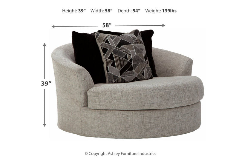 Megginson Storm Oversized Chair - Gate FurnitureAccent Chair