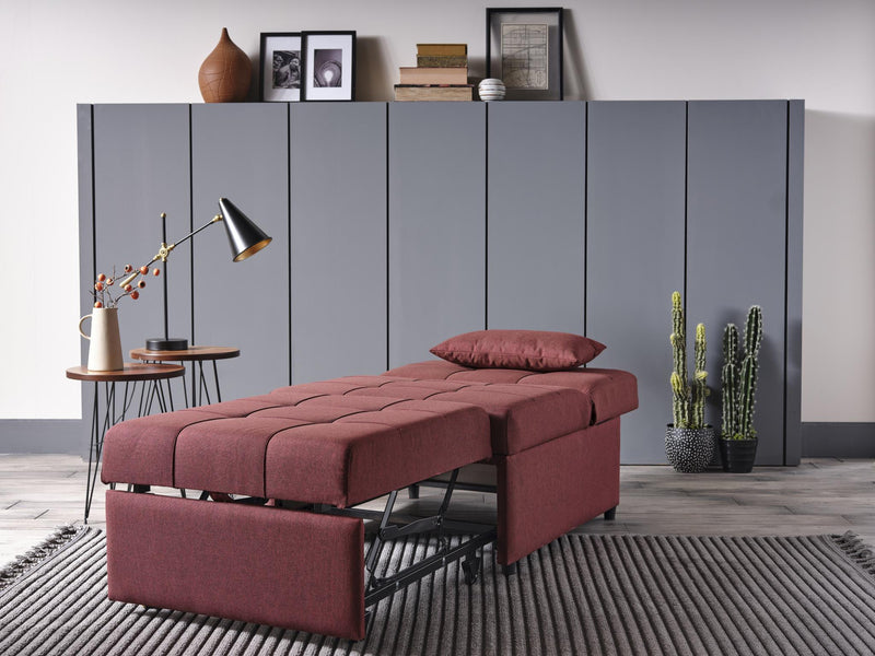 Mello Pull Out Chair In A Box (Corvet Burgundy) - Gate FurnitureLiving Room Chair