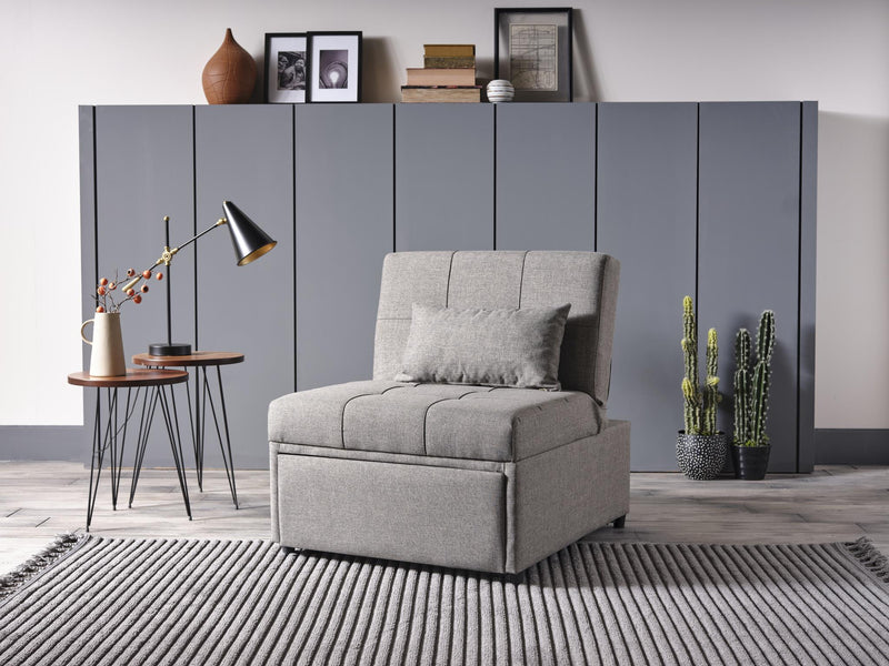 Mello Pull Out Chair In A Box (Corvet Grey) - Gate FurnitureLiving Room Chair