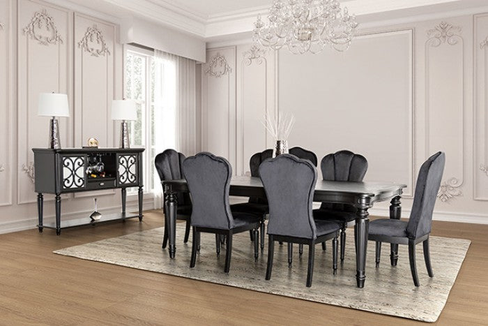 Melodi Parc Black Dining Table - FM3416BK-T