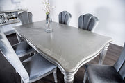 Melodi Parc Silver Dining Table - FM3416SV-T