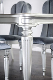 Melodi Parc Silver Dining Table - FM3416SV-T