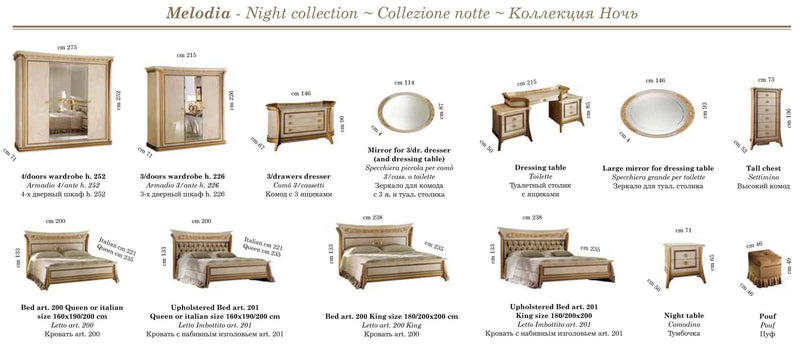 Melodia Night Bedroom SET - p7204