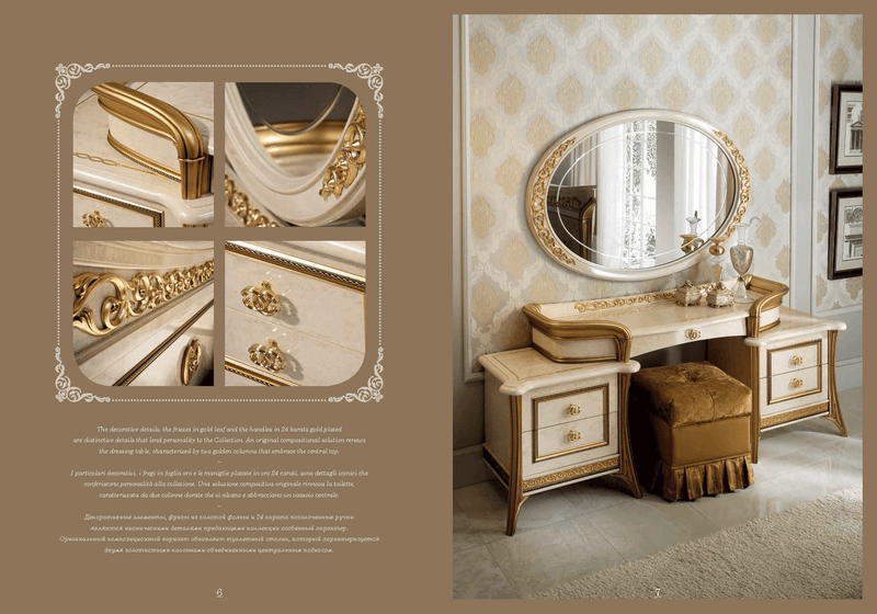 Melodia Vanity Dresser / Mirror Set - p14169