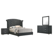 Melody 4-piece Eastern King Bedroom Set Grey - 223381KE-S4