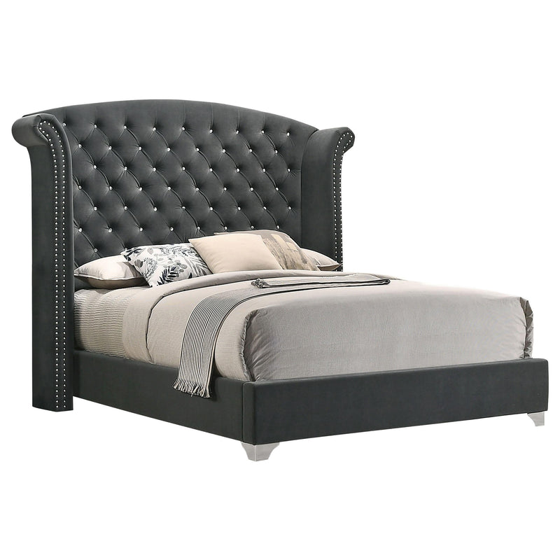 Melody 4-piece Eastern King Bedroom Set Grey - 223381KE-S4