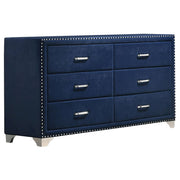 Melody 4-piece Eastern King Bedroom Set Pacific Blue - 223371KE-S4