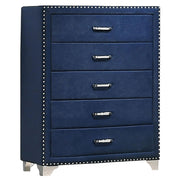 Melody 4-piece Eastern King Bedroom Set Pacific Blue - 223371KE-S4