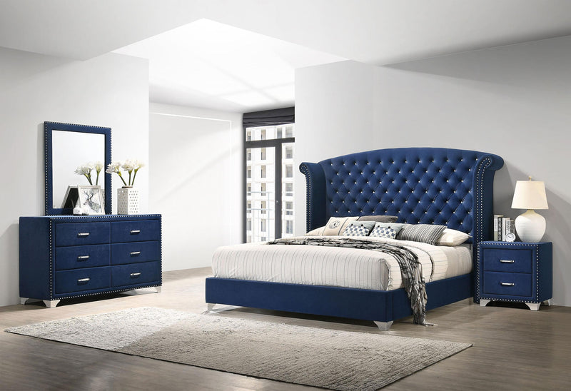 Melody 4-piece Queen Bedroom Set Pacific Blue - 223371Q-S4